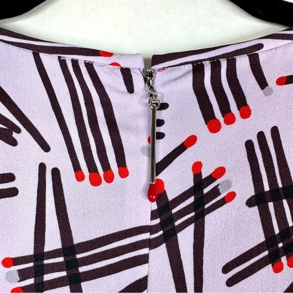 KATE SPADE Frozen Lilac Matches Dress - NJMUA391 - Sz 0 - Picture 10 of 15